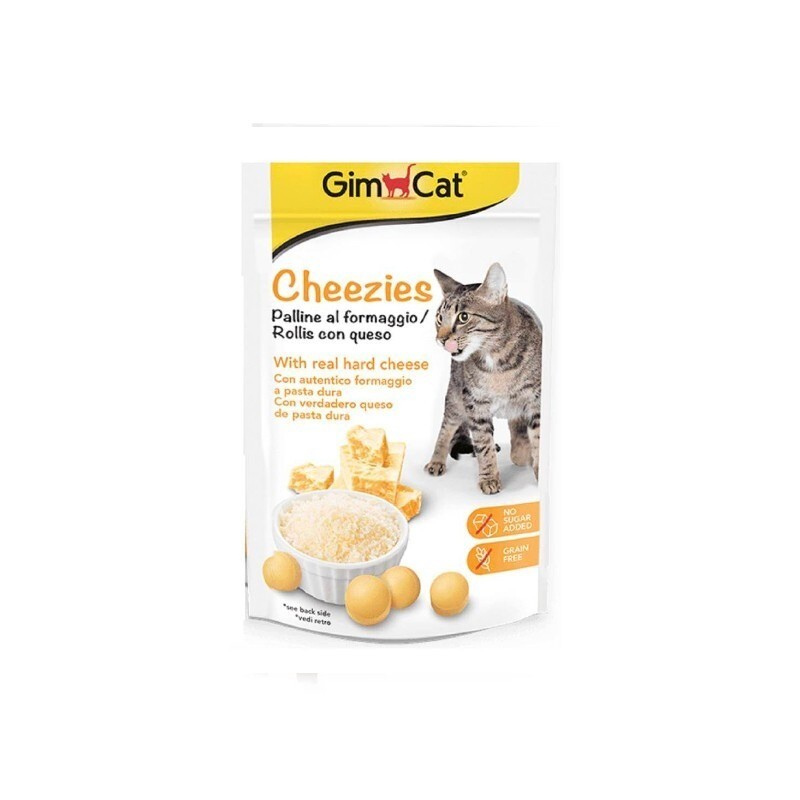 تشویقی گربه جیم کت با پنیر GimCat Chezees Rollies وزن 50 گرم