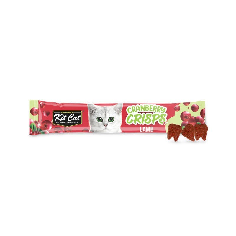 تشویقی چیپسی گربه کیت کت مراقبت از مجاری ادراری با طعم بره Kit Cat Crisps Cat Treat With Lamb وزن 20 گرم