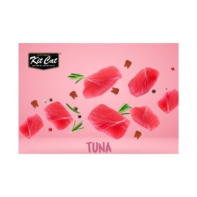 تشویقی چیپسی گربه کیت کت مراقبت از مجاری ادراری با طعم ماهی تن Kit Cat Crisps Cat Treat With Tuna وزن 20 گرم