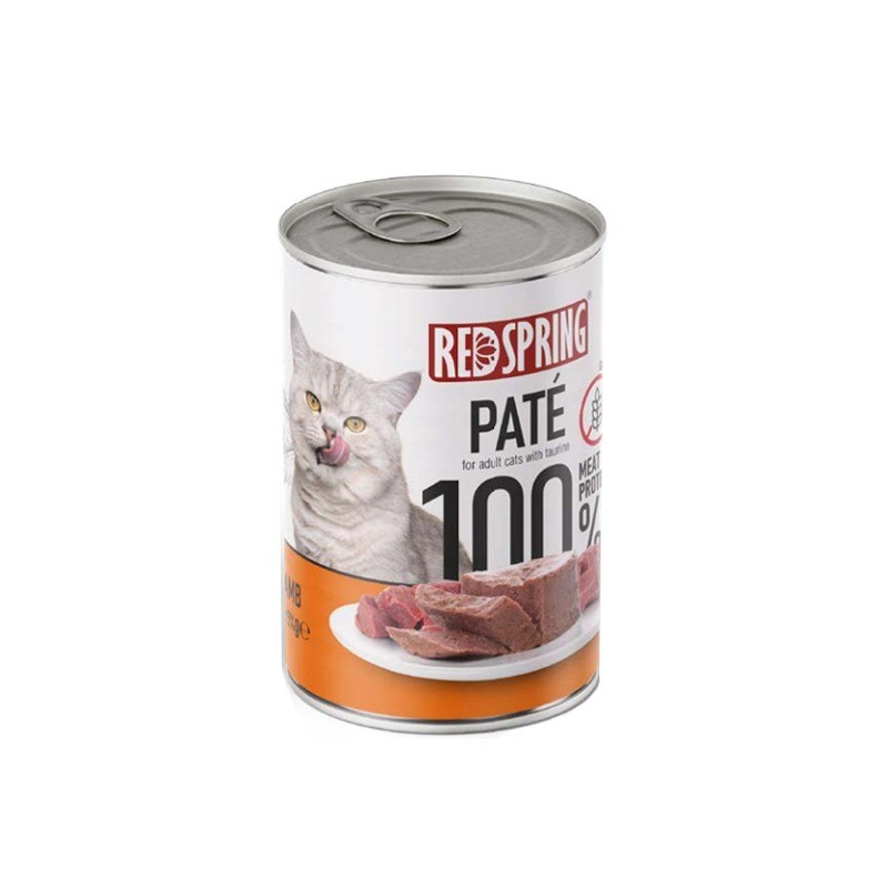 کنسرو غذای گربه رداسپرینگ با طعم بره Redspring Cat Lamb Pate وزن 400 گرم