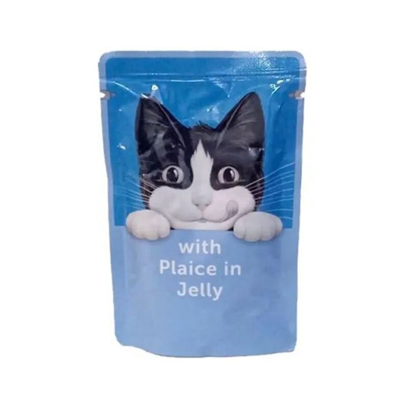 پوچ گربه فلیکس با طعم ماهی حلوا در ژله Felix Cat Pouch وزن 85 گرم