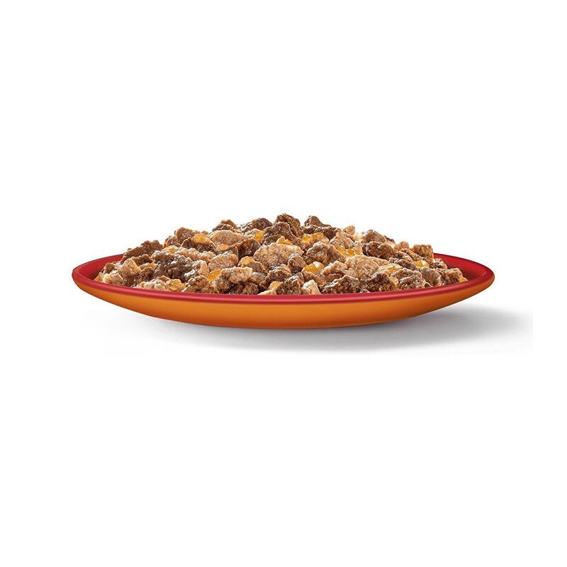 پوچ گربه ویسکاس با طعم گوشت گاو و پرندگان Whiskas DUO Meaty Combos in Jelly وزن 85 گرم
