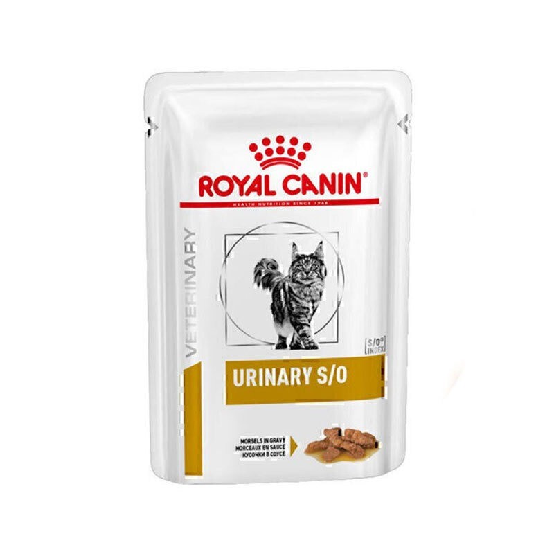 پوچ گربه مراقبت از دستگاه ادراری رویال کنین Royal Canin Urinary S/O وزن 85 گرم