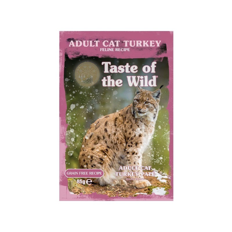 پوچ گربه عقیم شده تیست آف د وایلد با طعم گوشت بوقلمون Taste of the Wild Turkey Pate وزن 85 گرم