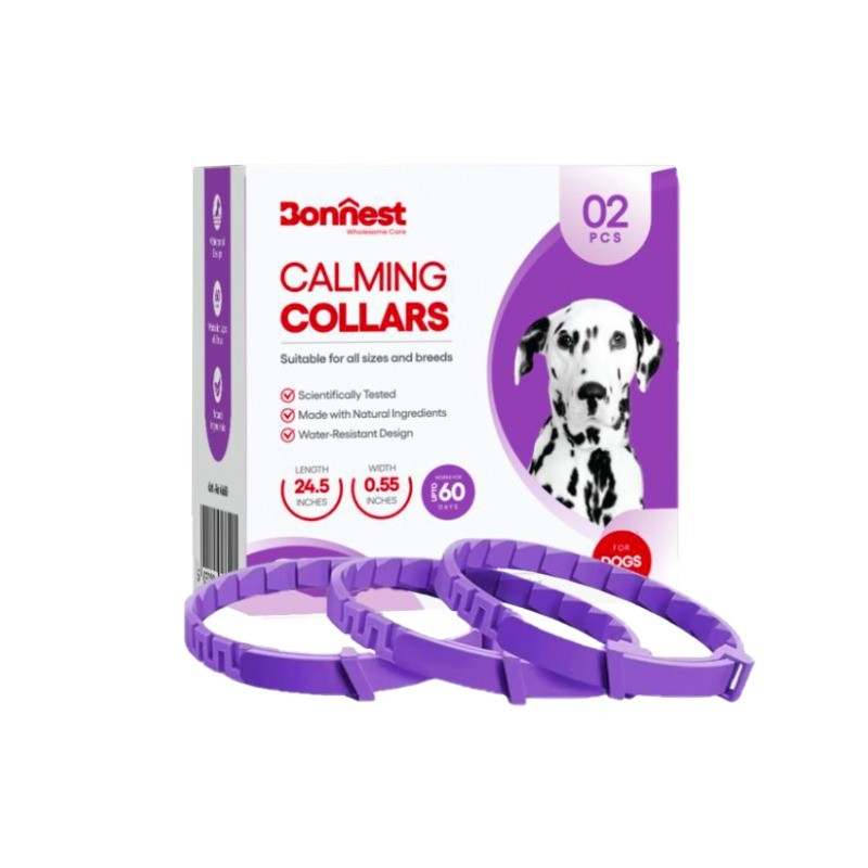 قلاده آرامش بخش سگ بونست مناسب تا 2 ماه رنگ بنفش Bonnest Calming Collars Purple بسته 2 عددی