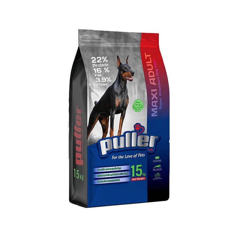 غذای خشک سگ پولر Puller Maxi Adult Super Premium Dog Food وزن 15 کیلوگرم