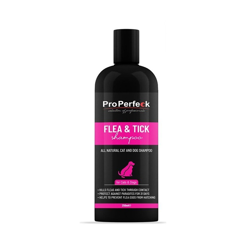 شامپو سگ و گربه ضد کک و کنه پروپرفک ProPerfeck Tick and Flea حجم 250 میلی لیتر