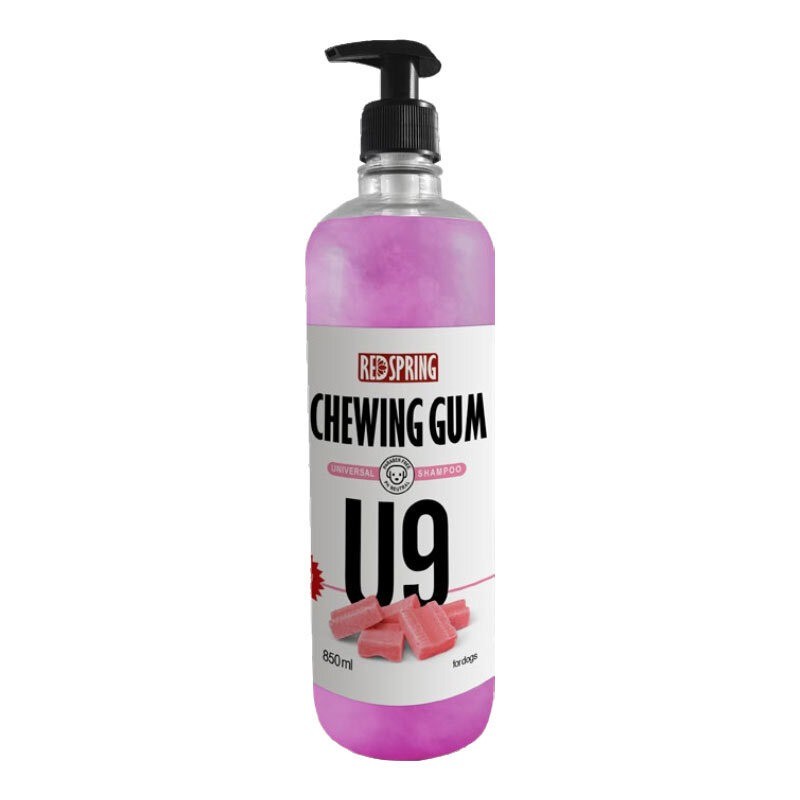 شامپو سگ U9 با عصاره آدامس رداسپرینگ Redspring Chewing Gum Universal Shampoo U9 حجم 850 میلی لیتر