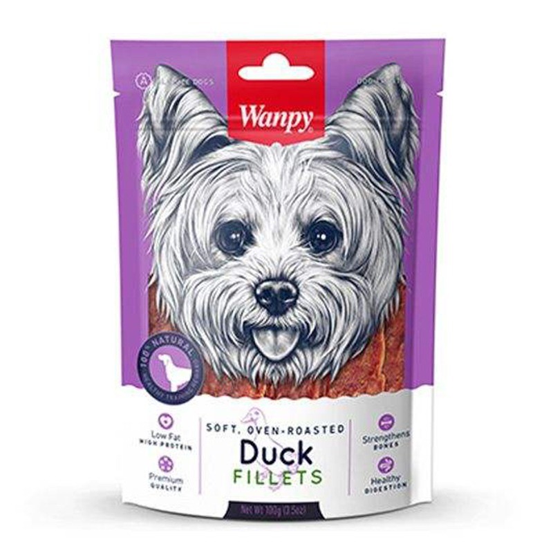 تشویقی سگ ونپی مدل Duck Fillets Wanpy وزن 100 گرم