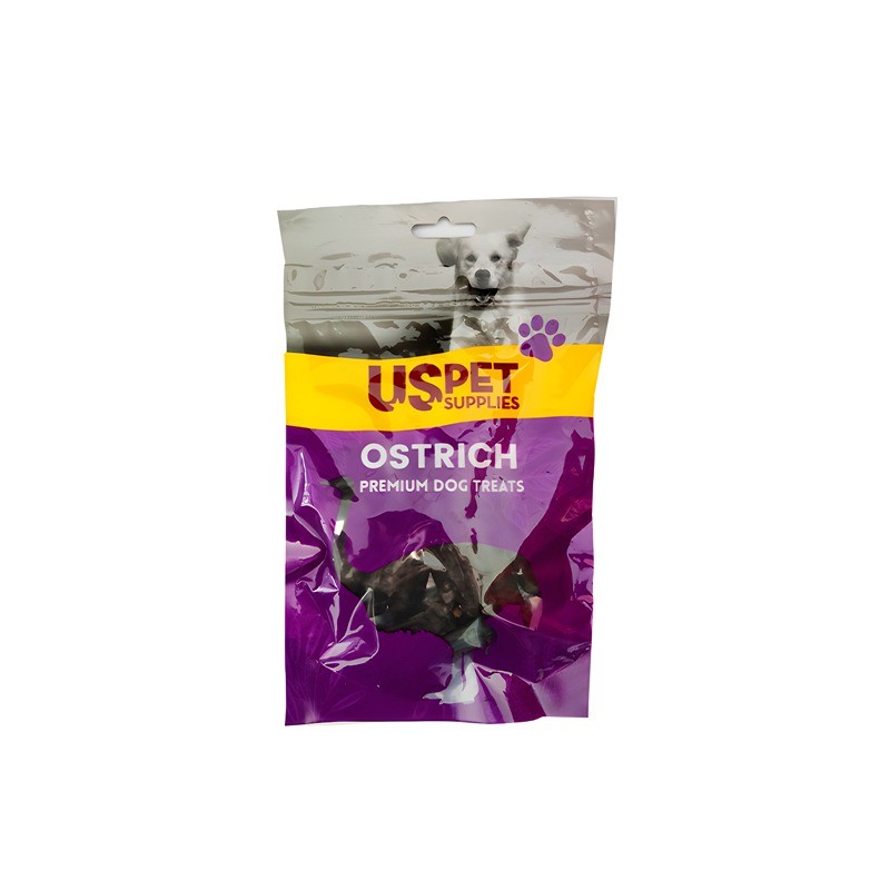 تشویقی سگ یو اس پت با طعم شترمرغ مدل سوسیسی USPet Dog Treat Ostrich Sausages وزن 100 گرم
