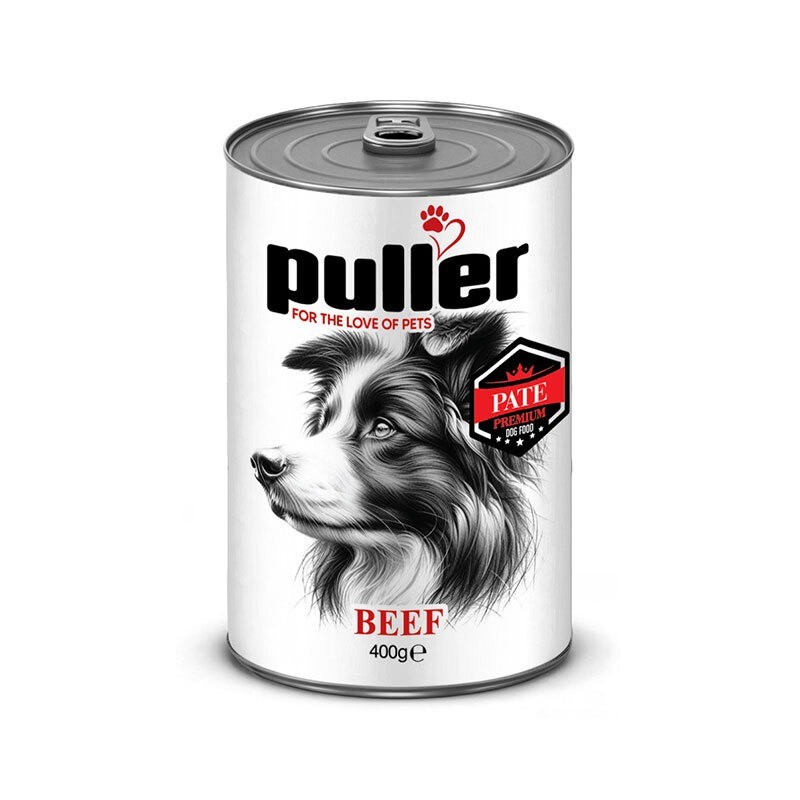 کنسرو غذای سگ پولر با طعم گوشت گوساله Puller Premium وزن 400 گرم