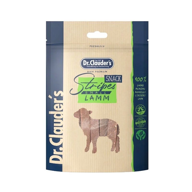 تشویقی سگ بالغ دکتر کلادرز با طعم بره Dr. Clauder’s Trainee Snack Lamb وزن 80 گرم