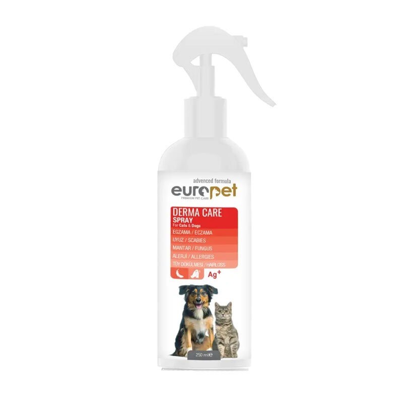 اسپری مراقبت از پوست یوروپت مخصوص سگ و گربه Europet Derma Care Spray وزن 250 گرم