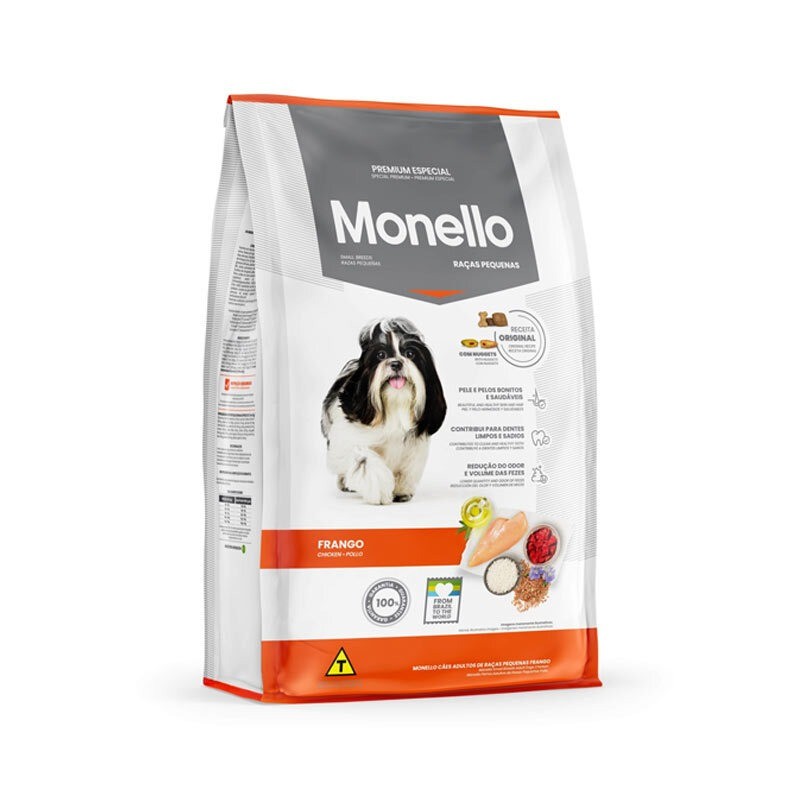 غذای خشک سگ بالغ نژاد کوچک مونلو با طعم مرغ Monello Adult Dogs Small Breeds وزن 15 کیلوگرم