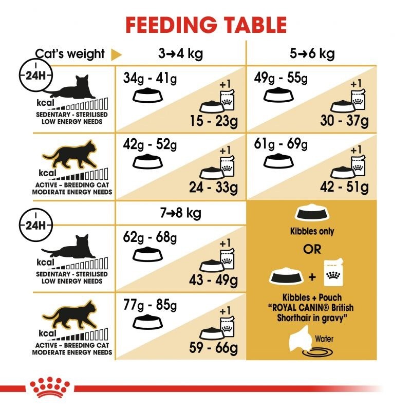 غذای خشک گربه مو کوتاه نژاد بریتیش رویال کنین Royal Canin Adult British ShortHair وزن 2 کیلوگرم