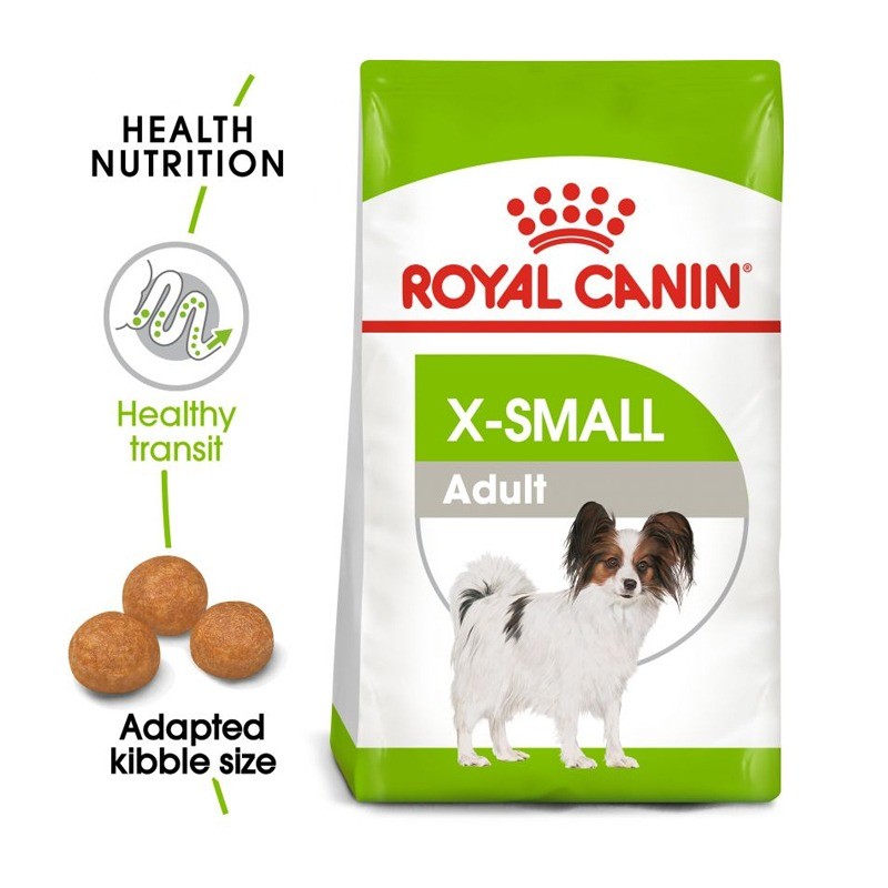 غذای خشک سگ نژاد بسیار کوچک رویال کنین Royal Canin Adult X-Small وزن 1.5 کیلوگرم