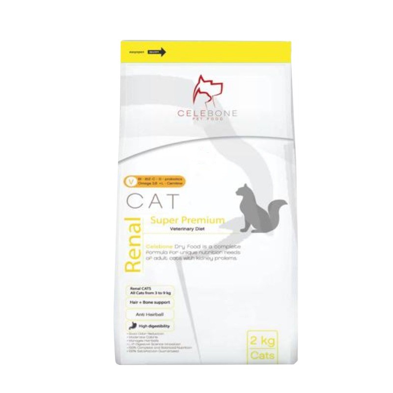 غذای خشک گربه سلبن مدل Celebone Renal Cat وزن 2 کیلوگرم