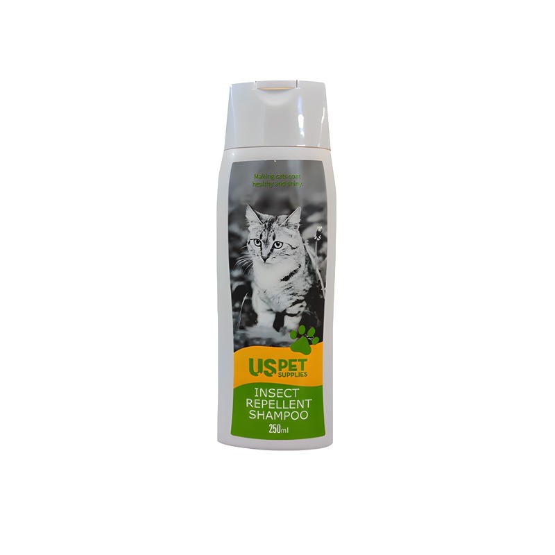 شامپو گربه یو اس پت مدل دافع حشرات USPet Insect Repellent Cat Shampoo حجم 250 میلی لیتر