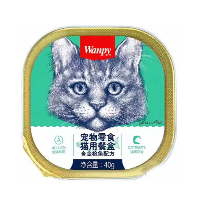 غذای کاسه ای گربه ونپی با طعم ماهی تن Wanppy Tuna Mousse بسته 6 عددی