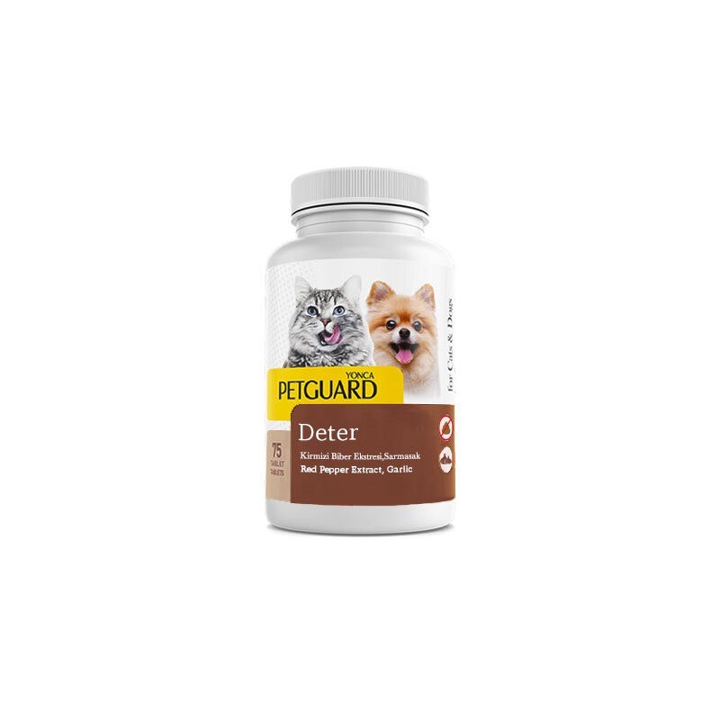 قرص ضد مدفوع خواری سگ و گربه پت گارد Petguard Cat & Dog Deter Tablets بسته 75 عددی