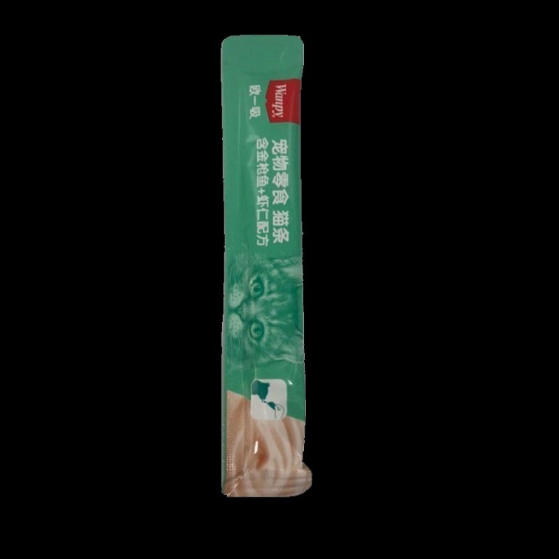 بستنی گربه ونپی با طعم ماهی تن و میگو سفارش اروپا Wanpy Cat Treat Tuna & Shrimp وزن 14 گرم