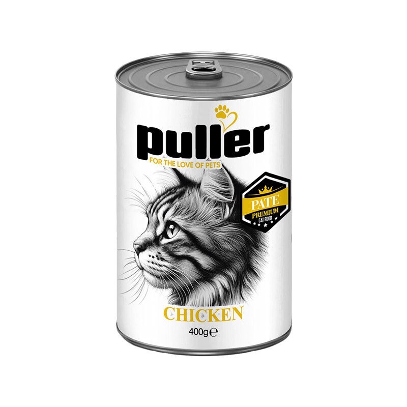 کنسرو غذای گربه پولر با طعم مرغ Puller Premium وزن 400 گرم