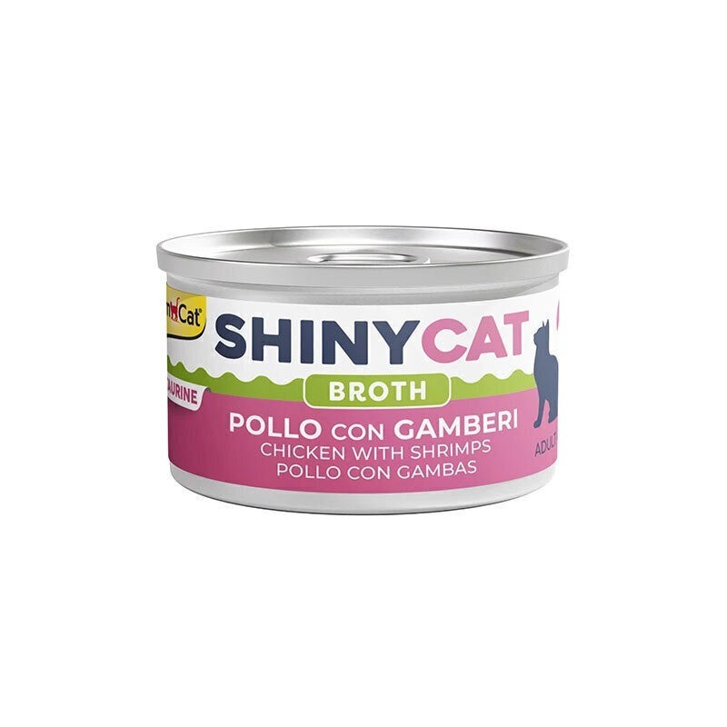 کنسرو غذای گربه جیم کت با طعم مرغ و میگو در سس GimCat Cat Canned Food With Chicken & Shrimp وزن 70 گرم