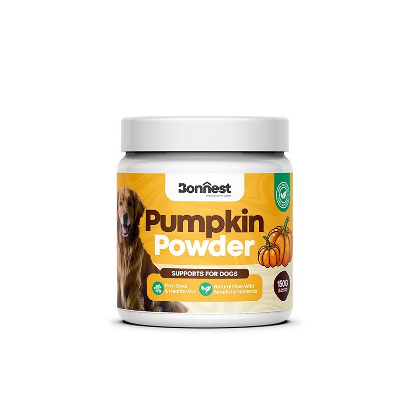 پودر کدو تنبل مخصوص سگ بونست Bonnest Pumpkin Powder وزن 150 گرم
