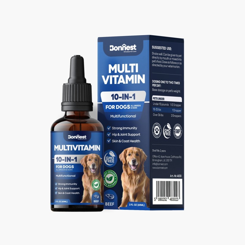 قطره مولتی ویتامین سگ بونست Bonnest Dog Multivitamin Drop حجم 60 میلی لیتر