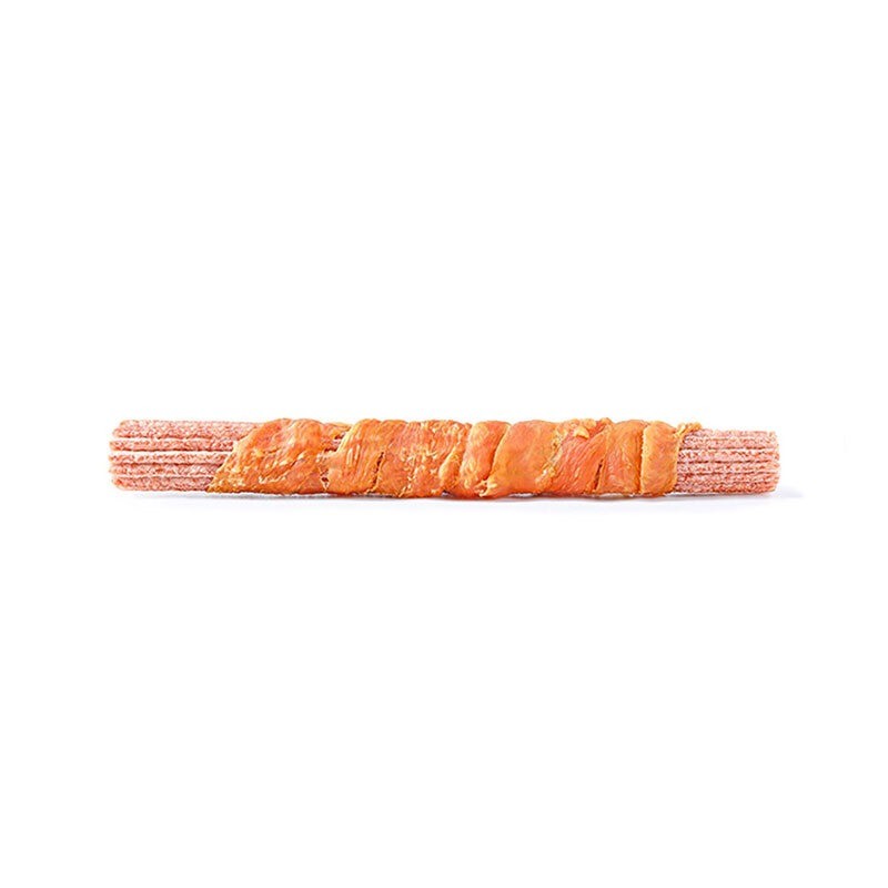تشویقی سگ ونپی با طعم مرغ Wanpy Chewy Chicken & Puff Sticks Twists وزن 55 گرم
