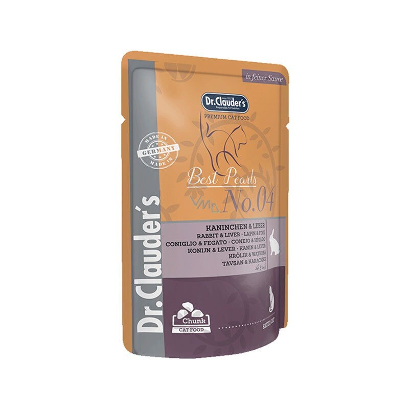 پوچ گربه دکتر کلادرز با طعم گوشت خرگوش و جگر Dr.Clauder’s Best Pearls وزن 100 گرم