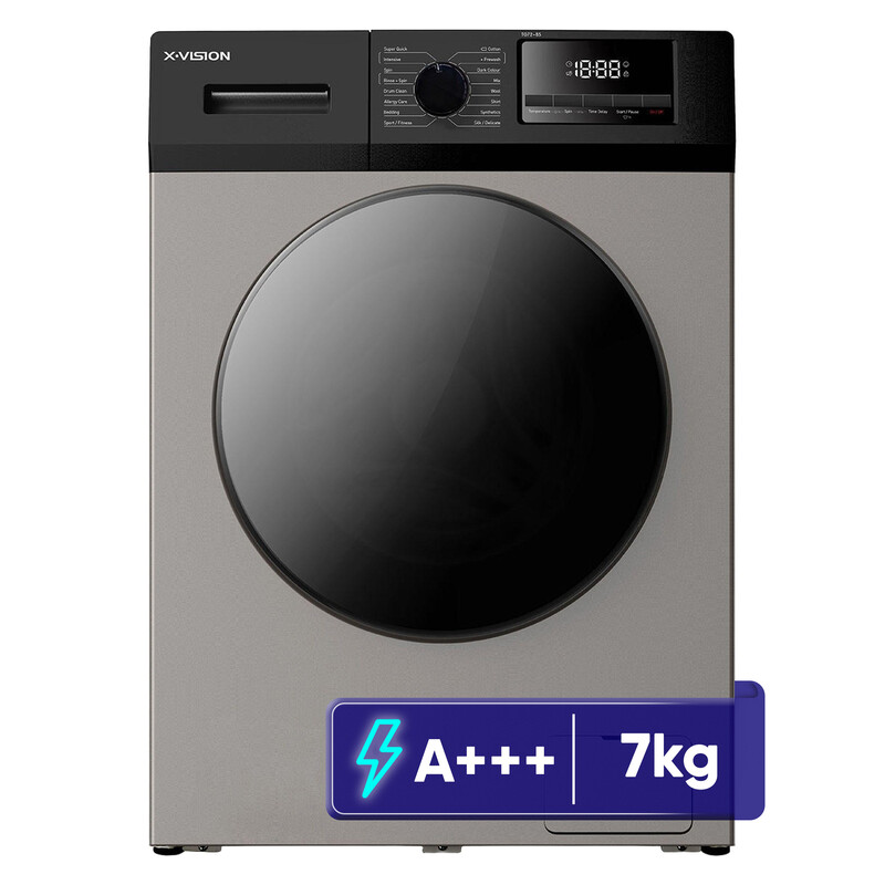 ماشین لباسشویی 7 کیلوگرم اتوماتیک ایکس ویژن مدل TG72 BWBS