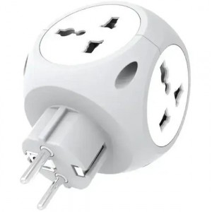 چندراهی برق گرین لاین مدل Green Lion Multiport Travel Adapter GS-05