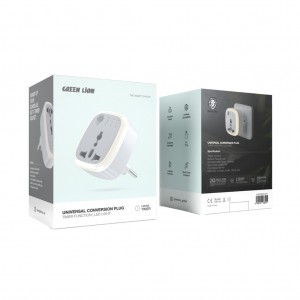 محافظ برق هوشمند تایمردار گرین لاین مدل Universal Conversion Plug (LED Light)
