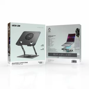 استند لپ‌تاپ با فن خنک کننده گرین لاین ADJUSTABLE LAPTOP STAND WITH COOLING FAN