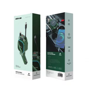 شارژر فندکی96W گرین لاین مدل Retractable