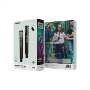 ست میکروفون وایرلس دوتایی گرین لاین Green Lion Wireless Dual Mic Cordless Microphone