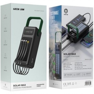 پاوربانک گرین لاین مدل Solar Max ظرفیت 50000 میلی آمپر