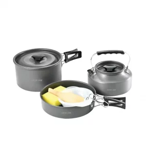 سرویس پخت و پز 7 پارچه گرین لاین مدل Camping cookware