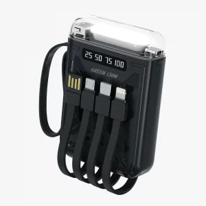 پاور بانک لوما پرو 10000 میلی‌آمپر گرین لاین LUMA PRO 10000MAH POWER BANK