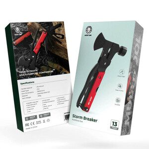 تبر و چکش 13 کاره گرین لاین مدل Storm Breaker Multitool Axe