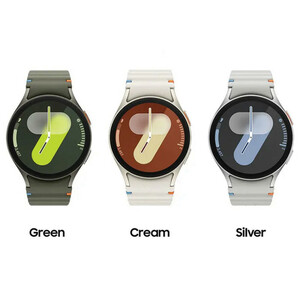 ساعت هوشمند سامسونگ مدل Galaxy Watch 7 40mm دارای قابلیت های کنترل موسیقی (Music Player)، قابلیت مکالمه از طریق بلوتوث، قابلیت تغییر طرح ساعت یا تم، صفحه همیشه روشن (Always-on Display)، پشتیبانی از دستیار صوتی بند پلاستیک