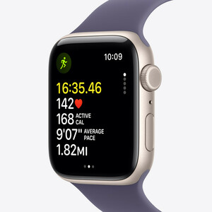 ساعت هوشمند 40 میلی متری اپل مدل SE 3 Aluminum Case با بند سیلیکونی