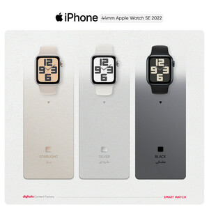 ساعت هوشمند اپل واچ سری SE مدل 44mm Aluminum Case with Sport silicone Band