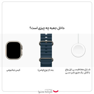 ساعت هوشمند اپل مدل Ultra 2 Titanium Case Ocean Band 49mm