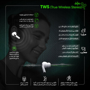 هدفون بلوتوثی شیائومی مدل Mi Earphones 2 Pro TWSEJ10WM