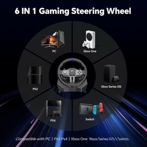 گجت دسته فرمان بازی پی ایکس ان مدل V9 Gen2