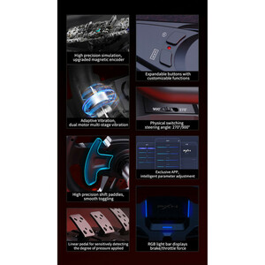 گجت دسته فرمان بازی پی ایکس ان مدل V9 Gen2