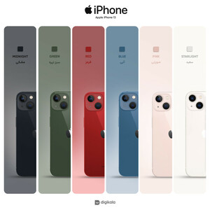 گوشی موبایل اپل مدل iPhone 13 CH دو سیم‌ کارت ظرفیت 128 گیگابایت و رم 4 گیگابایت ( کارکرده با کد رجیستری )