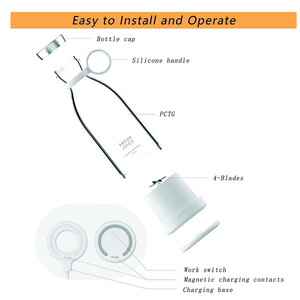 شیکر فرش جویس مدل Portable Mini گنجایش 0.35 لیتر